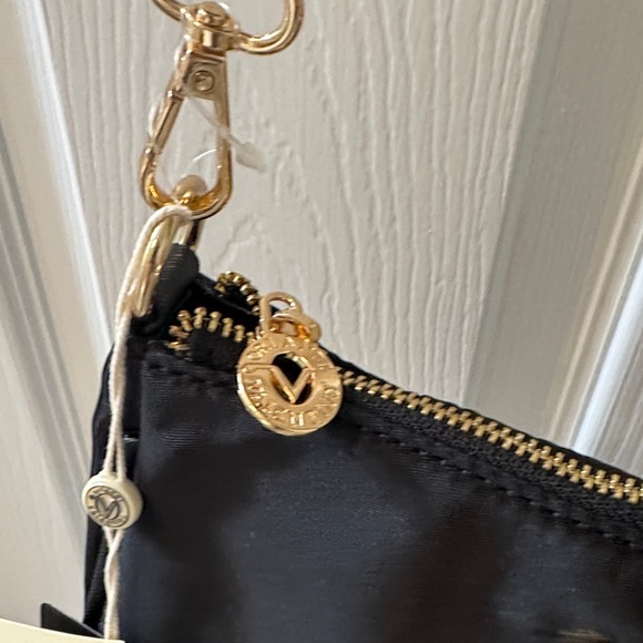 Valentino Orlandi Black Nylon Shoulder Bag with Removable Pouch - Picture 6 of 11